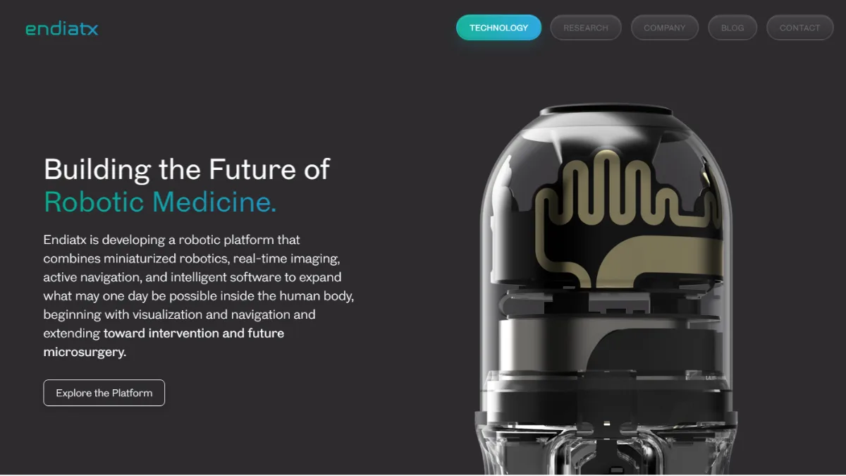 Screenshot of Endiatx technology, Endiatx